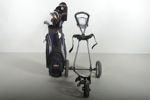 Golfset- Diverse klubbor samt vagn 