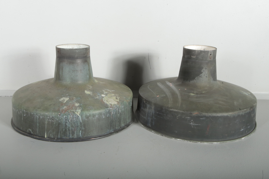 Taklampor- "Industri-stil", 1-par SJ-Lampor, 1930/1940-tal