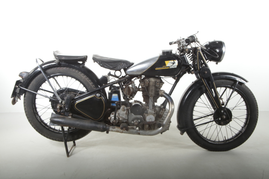 Motorcykel- "Svalan, M250 OSL" Årsmodell: 1952