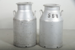 Mjölkkrukor, 1-par, Aluminium