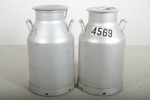 Mjölkkrukor, 1-par, Aluminium
