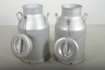 Mjölkkrukor, 1-par, Aluminium