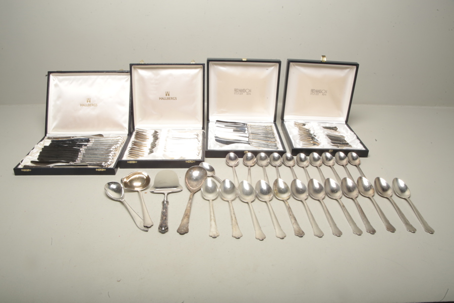 Bestickuppsättning- "Chippendale", Nysilver/Rostfri, 74-Delar