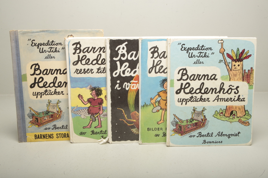 Böcker, "Barna Hedenlös- Bertil Almqvist", 6st
