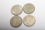 Silvermynt, 4st "2-Kronor", 1939-1950
