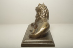 Figurin i gips- "Liggande lejon", 1900-tal