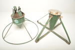 Julgransfot i metall, 2st, 1900-tal