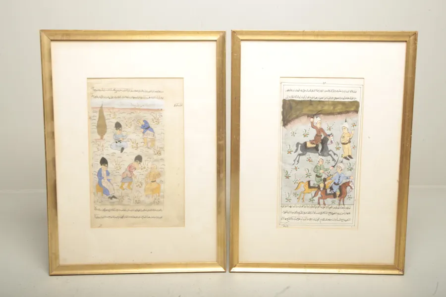 Asiatisk målningar ur manuskript, 1800/1900-tal