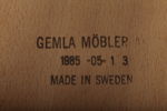 Stolar- "Gemla", 8st, 1950-tal