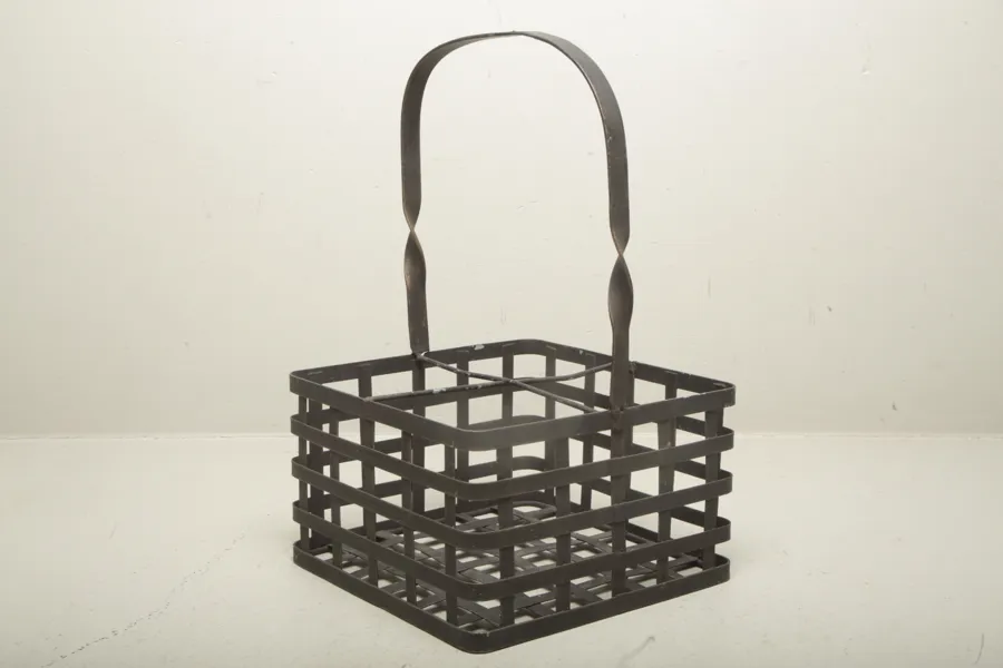 Flaskkorg, Metall 