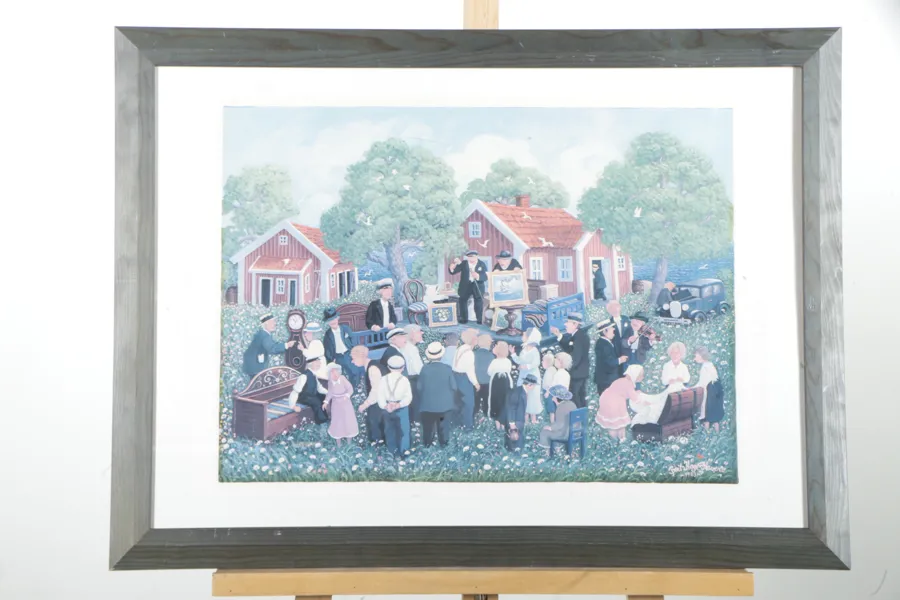 Bert-Åke Haverö- Affisch "Auktion"