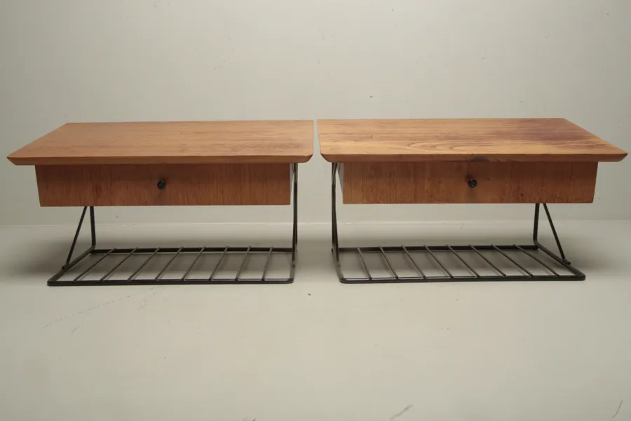 Nattdukshylla i teak, 1-par, 1950/1960-tal 