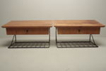 Nattdukshylla i teak, 1-par, 1950/1960-tal
