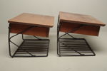 Nattdukshylla i teak, 1-par, 1950/1960-tal