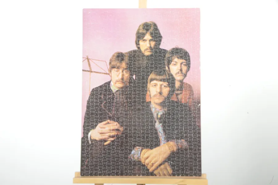 Tavla- "Beatles", Byggd av: Pussel