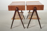 Sängbord i teak, 1-par, 1950/1960-tal