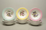Efterrättsskålar, 15st "Royal Tunstall- Staffordshire England"