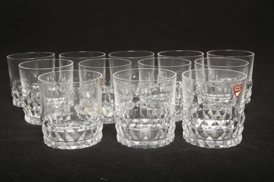 Orrefors "Silvia", Selterglas, 12st, Design: Ingeborg Lundin