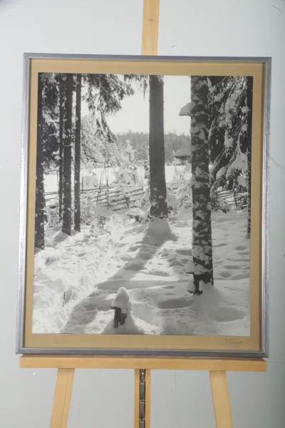 Per Forsell- Foto "Vinterlandskap", Signerad: 1932