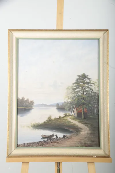 Olja på duk, 1800-tal, Signerad: W.O-96