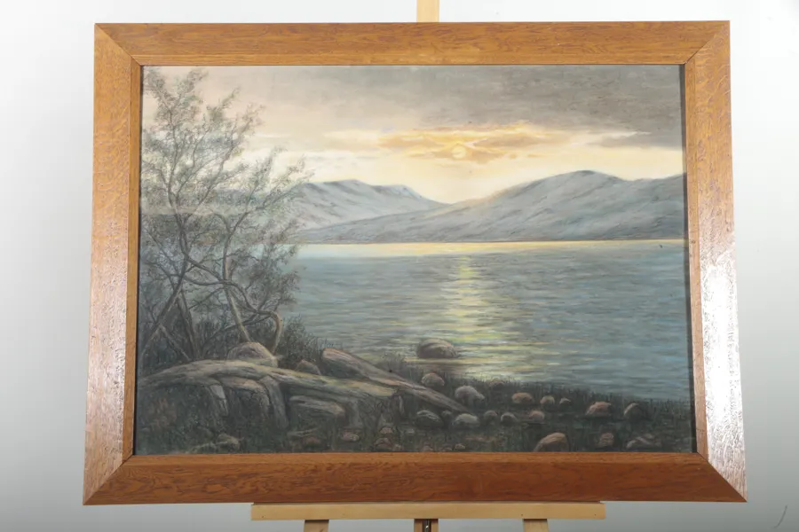 Akvarell- Signerad: J.H 1923, Motiv från: Fjällen 