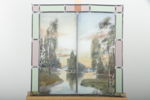 Blyinfattat glas, målad