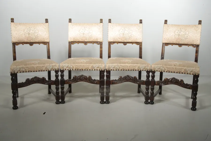 Stolar, 4st, Barock-stil, 1800/1900-tal