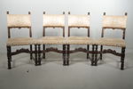 Stolar, 4st, Barock-stil, 1800/1900-tal 