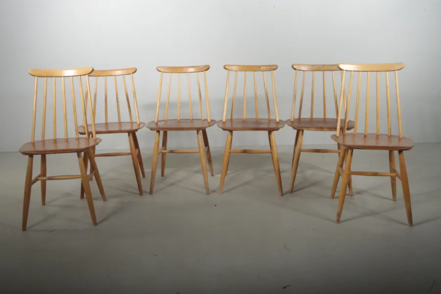 Edsbyverken, Stolar, 6st,Teak, 1950/1960-tal