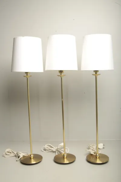 Fönsterlampor, 3st, "Konsthantverk AB Tyringe"