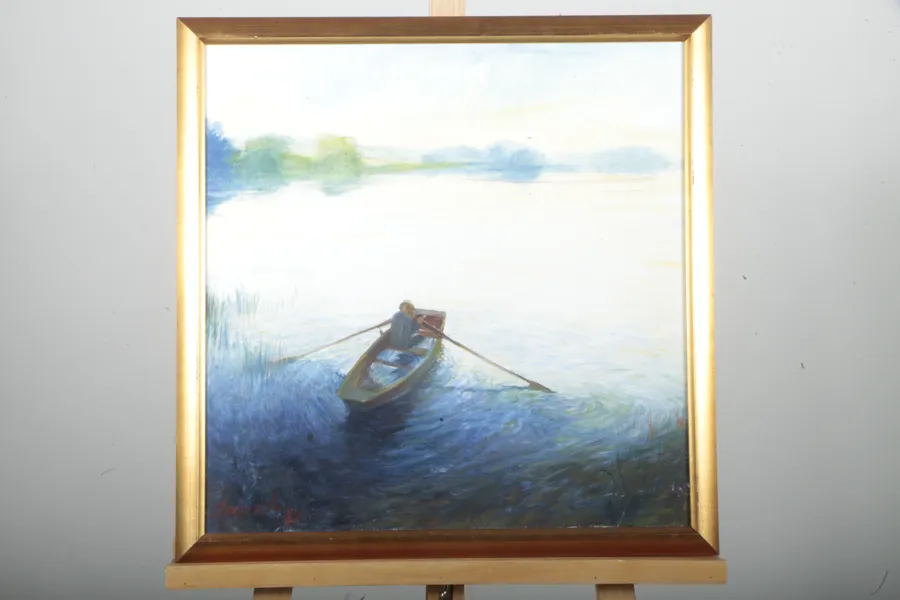 Jerker Andersson, Olja på duk, Signerad-87