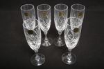 Champagneglas i kristall, 6st