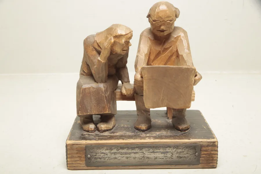 Figurin- Grupp, 1900-tal, Trä