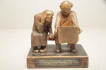 Figurin- Grupp, 1900-tal, Trä