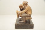 Figurin- Grupp, 1900-tal, Trä