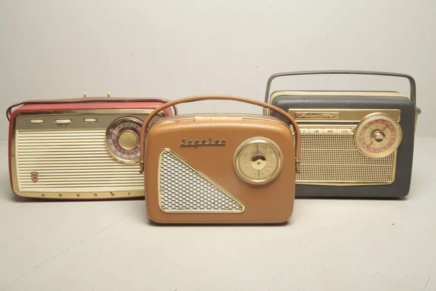Radioapparater, 3st, 1950/1960-tal 