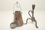 Ljusstake, 1800/1900-tal & Kopparkanna, 1800-tal