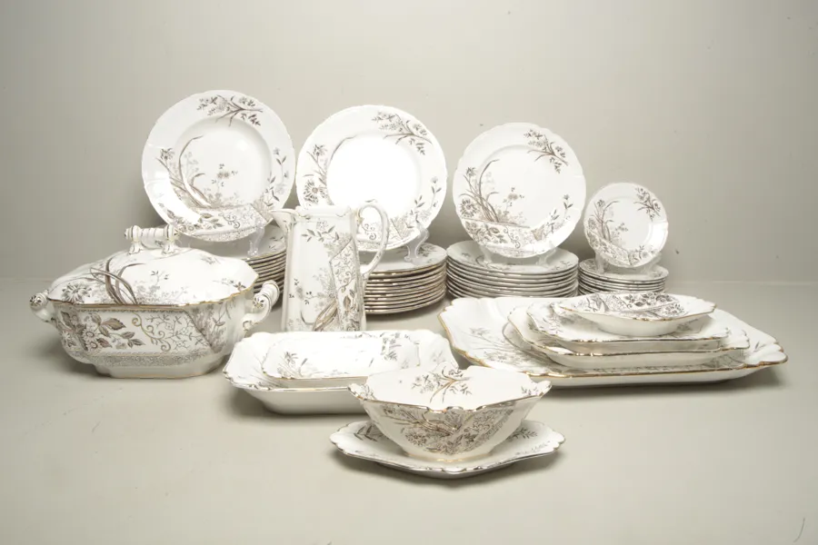 Gustavsberg, Matservis- "Peking", 53-Delar, 1890-1910 