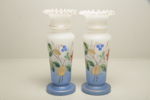 Vaser, 1-par i flusterglas, 1800/1900-tal