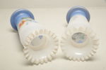 Vaser, 1-par i flusterglas, 1800/1900-tal