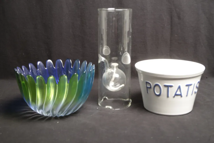 Glas/ Porslin, 3-Delar