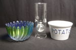 Glas/ Porslin, 3-Delar