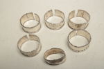 Servettringar- Sterlingsilver, 5st & 1st Silver 830
