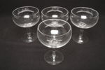 Glas/Skålar, 4st på fot