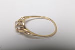 18K Guldring, Med stenar