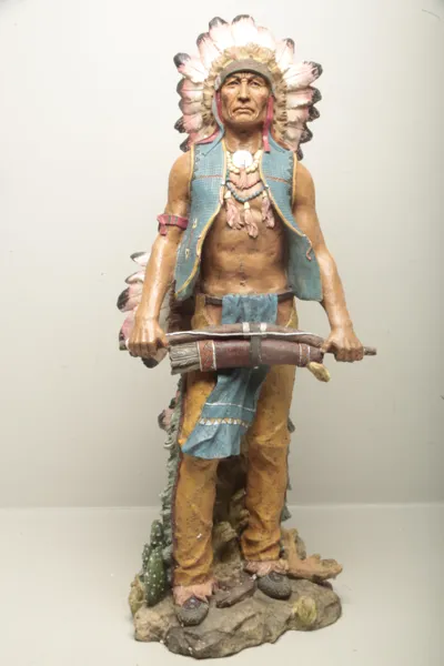 Skyrup- Figurin, "Indian med pilbåge"