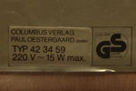 Jordglob, "Columbus Verlag- Paul Oestergaard"