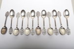 Kaffeskedar, 12st, Silver 830
