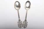 Kaffeskedar, 12st, Silver 830