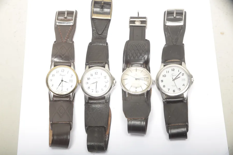 Armbandsklockor, 4st, Bl.a. Certina "Blue Ribbon"